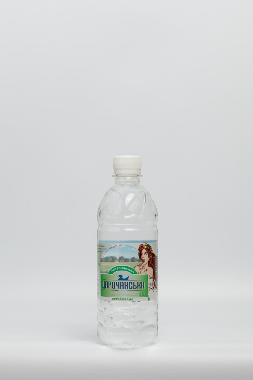 Вода питна артезіанська ЦАРИЧАНСЬКА негазована 0,5 л.